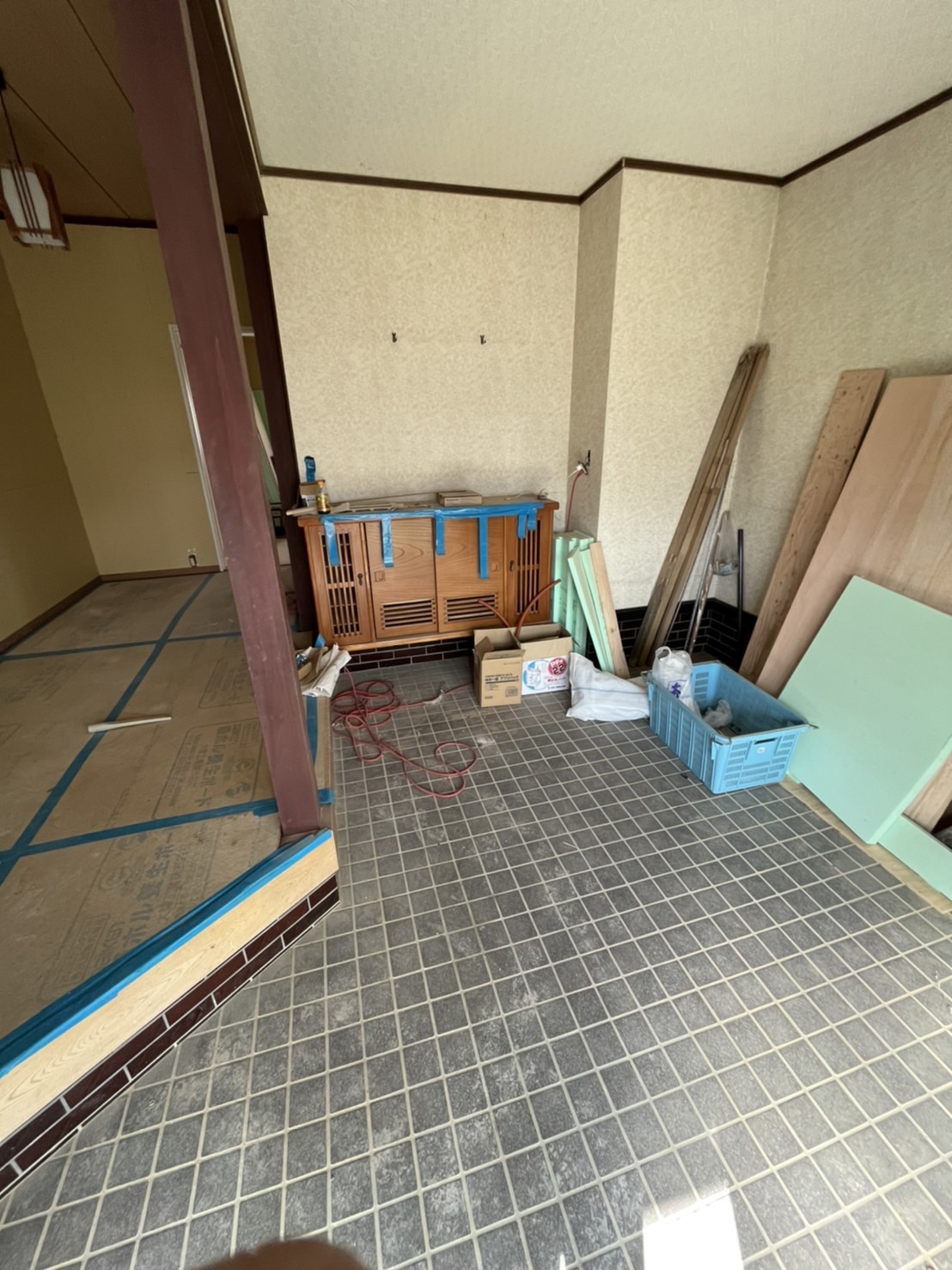 川角の1階工事完了