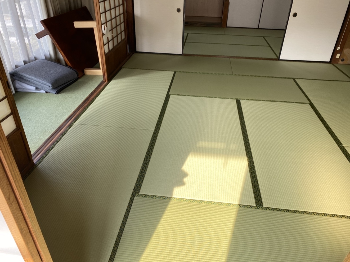 新畳は少し高級な畳にしました。
