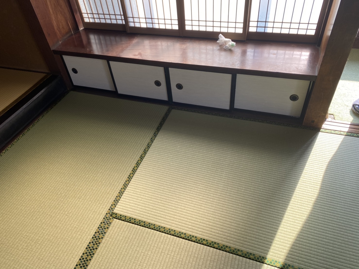 新畳は少し高級な畳にしました。