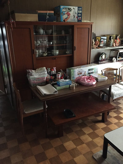 お部屋の片付け