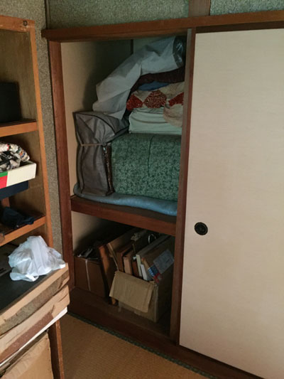 お部屋の片付け