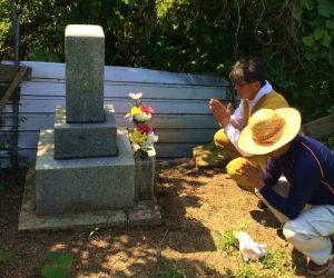 解体前に最後のお参り